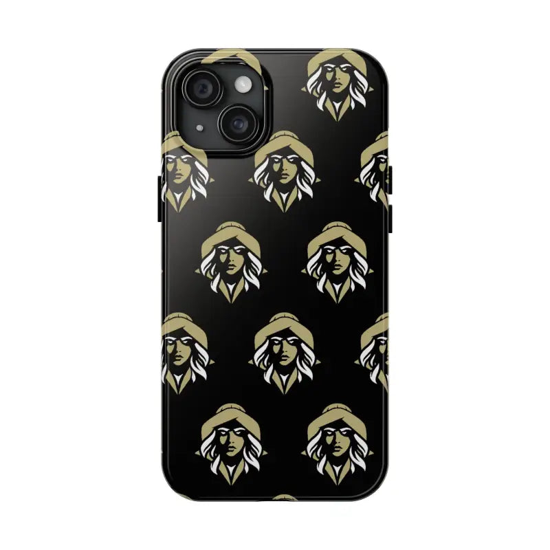 Skipper Lax Black Tough Phone Case With Woman Face Design - Ocean State Styles