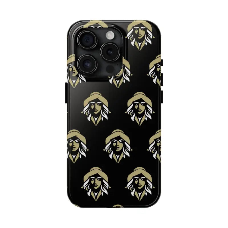 Skipper Lax Black Tough Phone Case With Woman Face Design - Ocean State Styles
