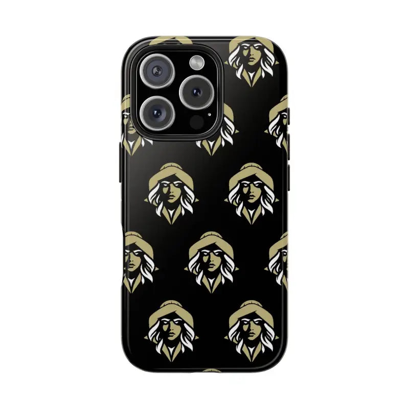 Skipper Lax Black Tough Phone Case With Woman Face Design - Ocean State Styles