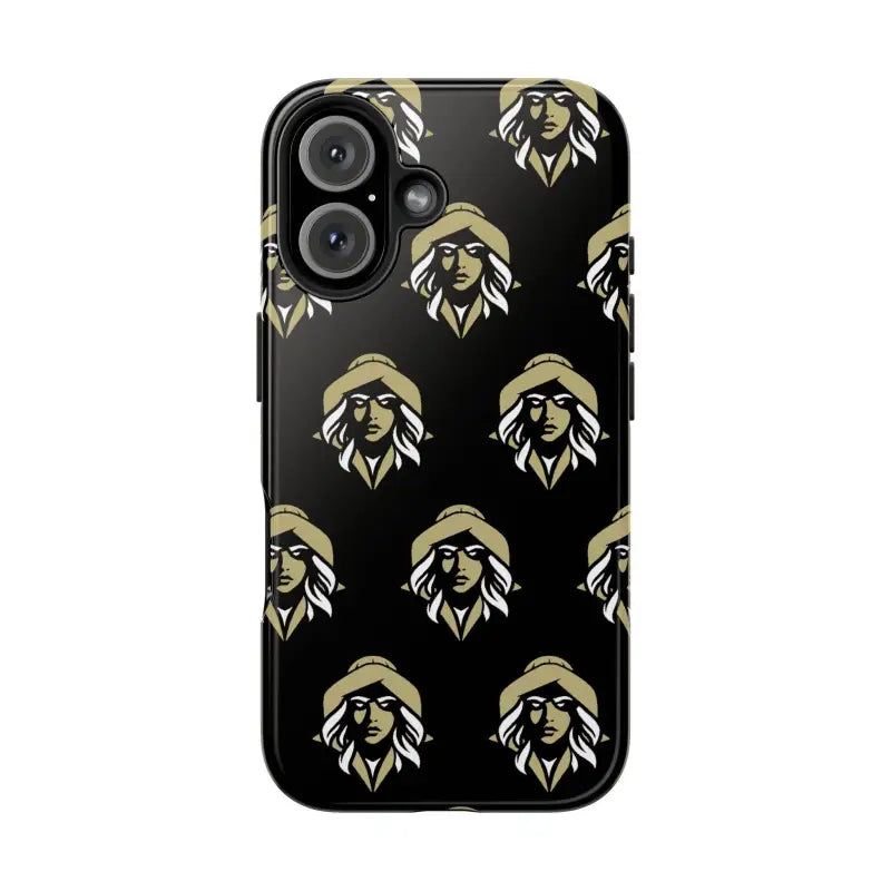 Skipper Lax Black Tough Phone Case With Woman Face Design - Ocean State Styles