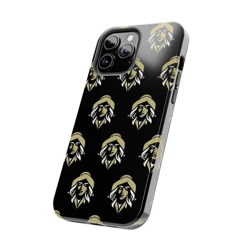 Skipper Lax Black Tough Phone Case With Woman Face Design - Ocean State Styles