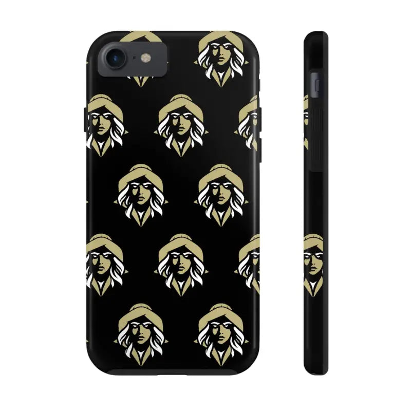 Skipper Lax Black Tough Phone Case With Woman Face Design - Ocean State Styles