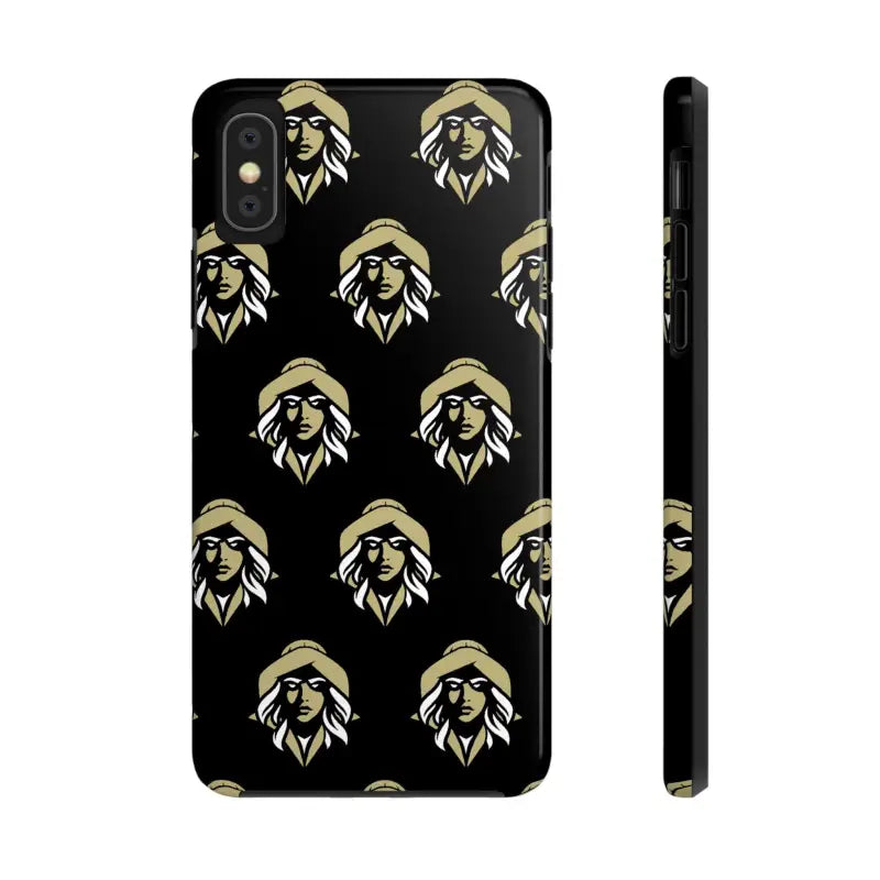 Skipper Lax Black Tough Phone Case With Woman Face Design - Ocean State Styles
