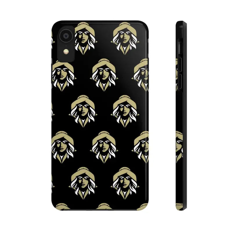 Skipper Lax Black Tough Phone Case With Woman Face Design - Ocean State Styles