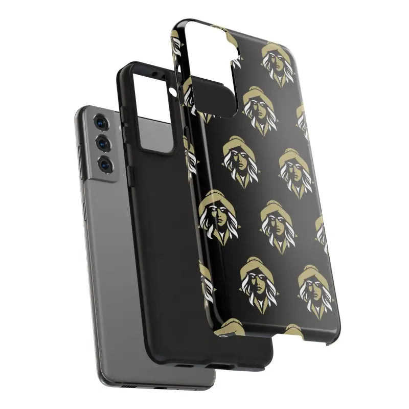 Skipper Lax Black Tough Phone Case With Woman Face Design - Ocean State Styles