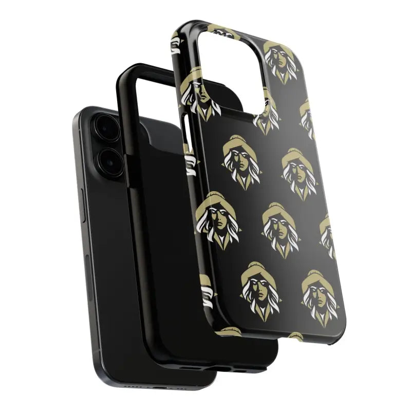 Skipper Lax Black Tough Phone Case With Woman Face Design - Ocean State Styles