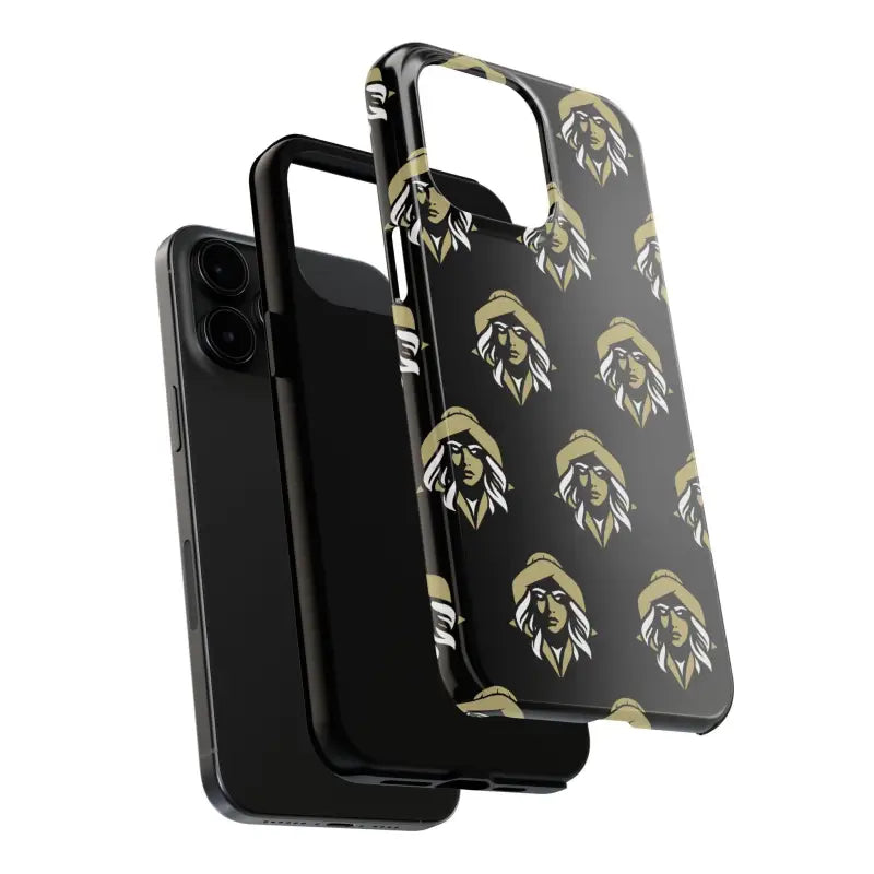 Skipper Lax Black Tough Phone Case With Woman Face Design - Ocean State Styles