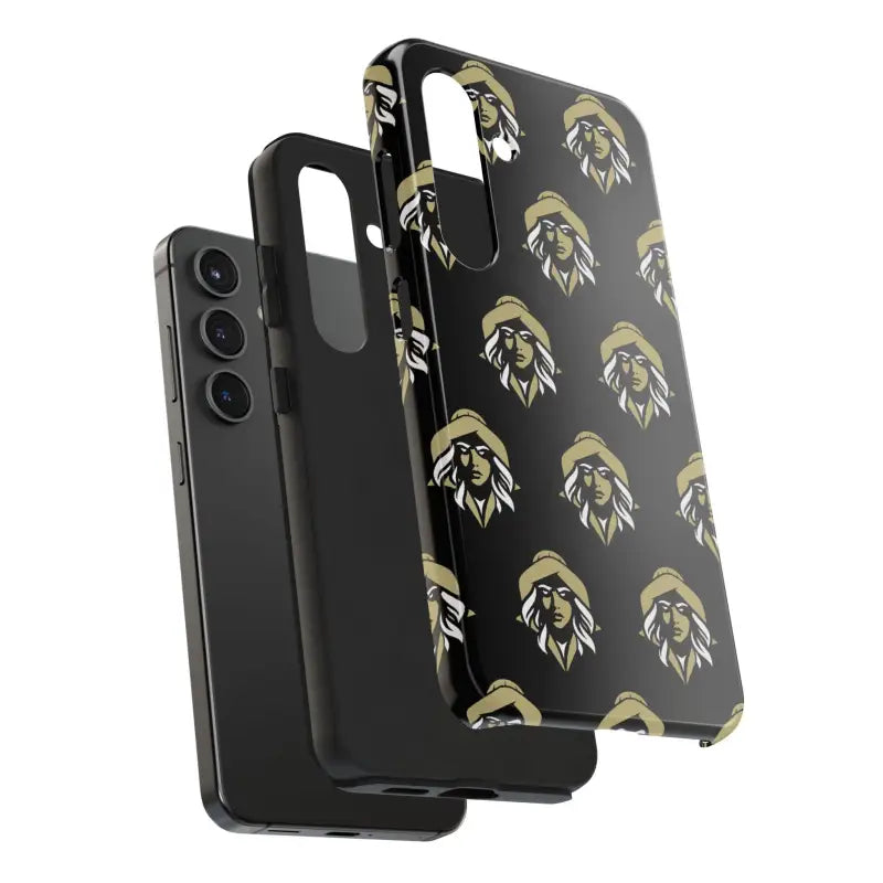 Skipper Lax Black Tough Phone Case With Woman Face Design - Ocean State Styles