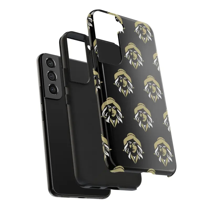 Skipper Lax Black Tough Phone Case With Woman Face Design - Ocean State Styles