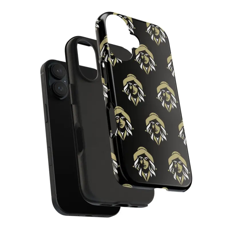 Skipper Lax Black Tough Phone Case With Woman Face Design - Ocean State Styles