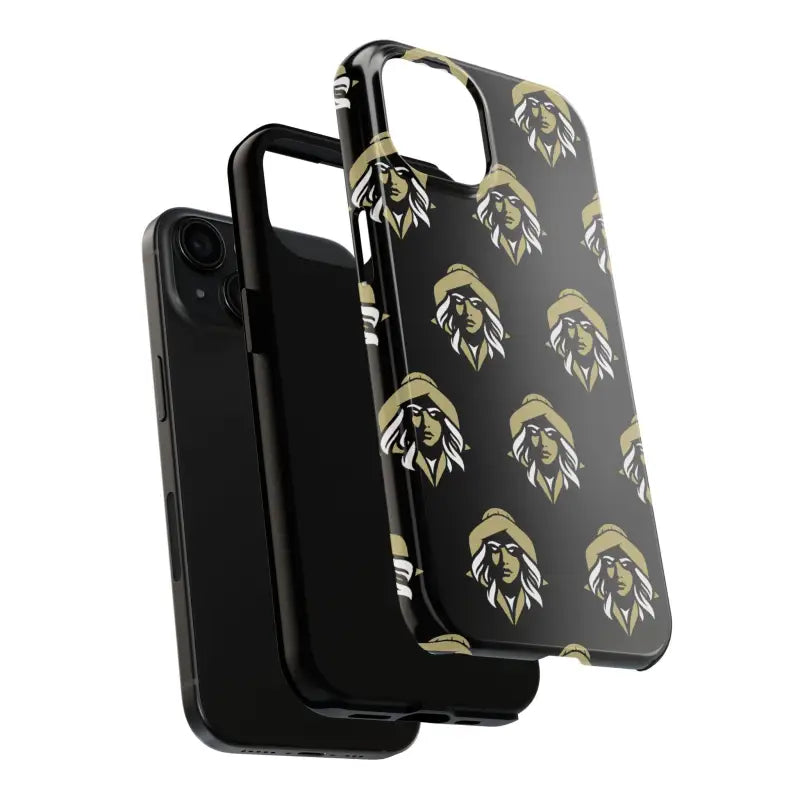 Skipper Lax Black Tough Phone Case With Woman Face Design - Ocean State Styles