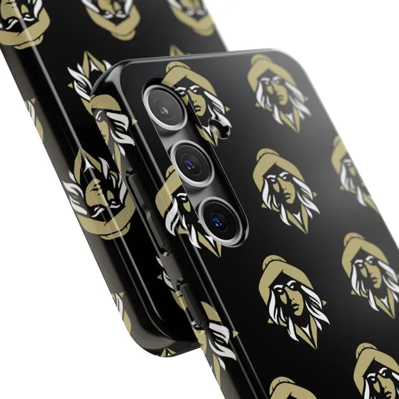 Skipper Lax Black Tough Phone Case With Woman Face Design - Ocean State Styles