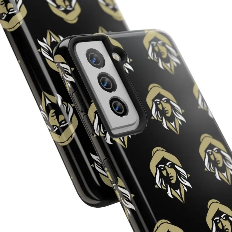 Skipper Lax Black Tough Phone Case With Woman Face Design - Ocean State Styles