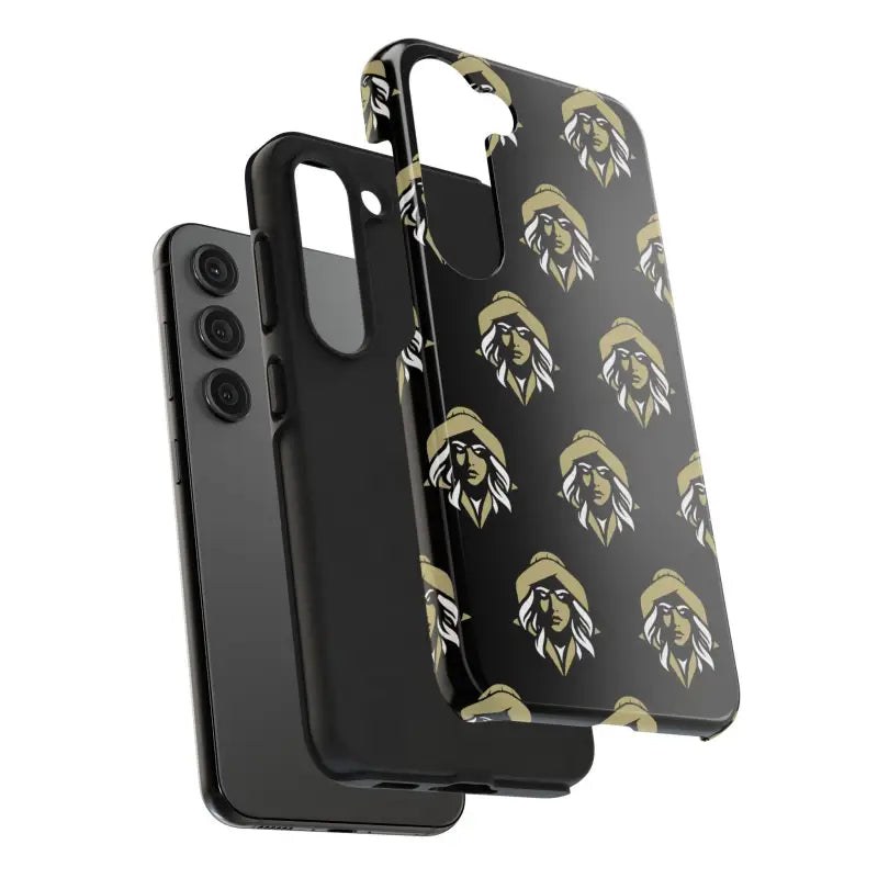 Skipper Lax Black Tough Phone Case With Woman Face Design - Ocean State Styles