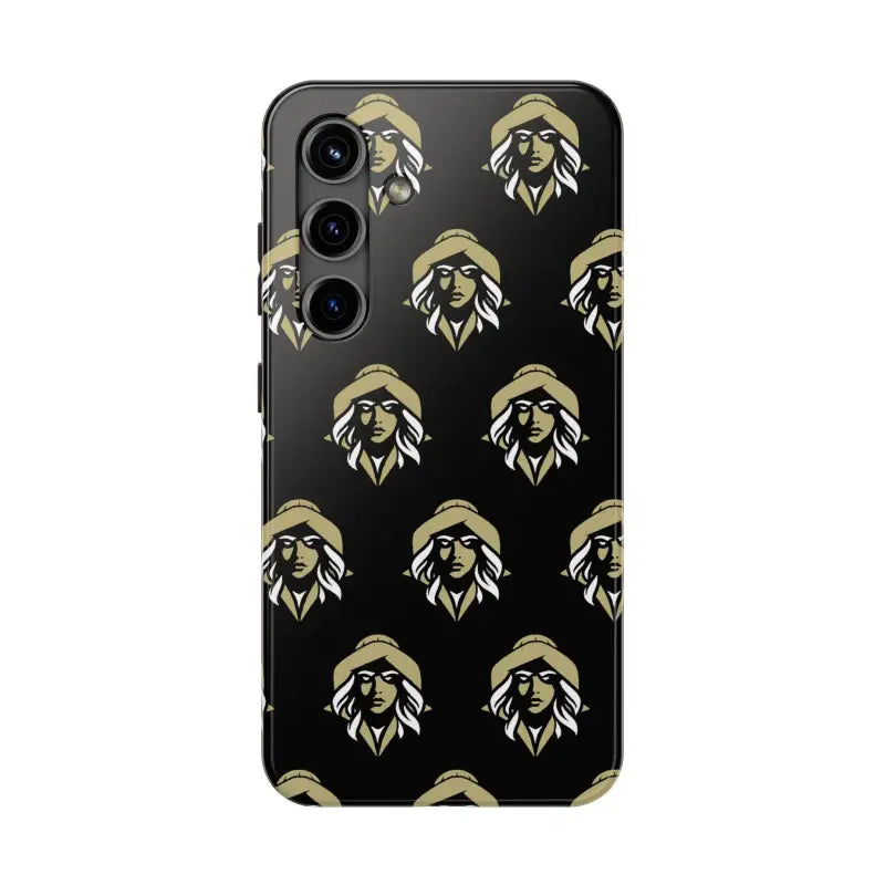 Skipper Lax Black Tough Phone Case With Woman Face Design - Ocean State Styles