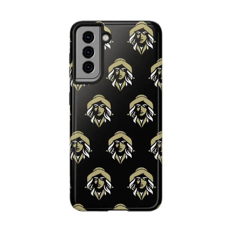 Skipper Lax Black Tough Phone Case With Woman Face Design - Ocean State Styles