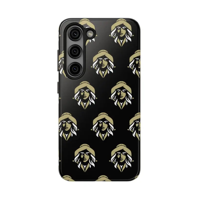 Skipper Lax Black Tough Phone Case With Woman Face Design - Ocean State Styles