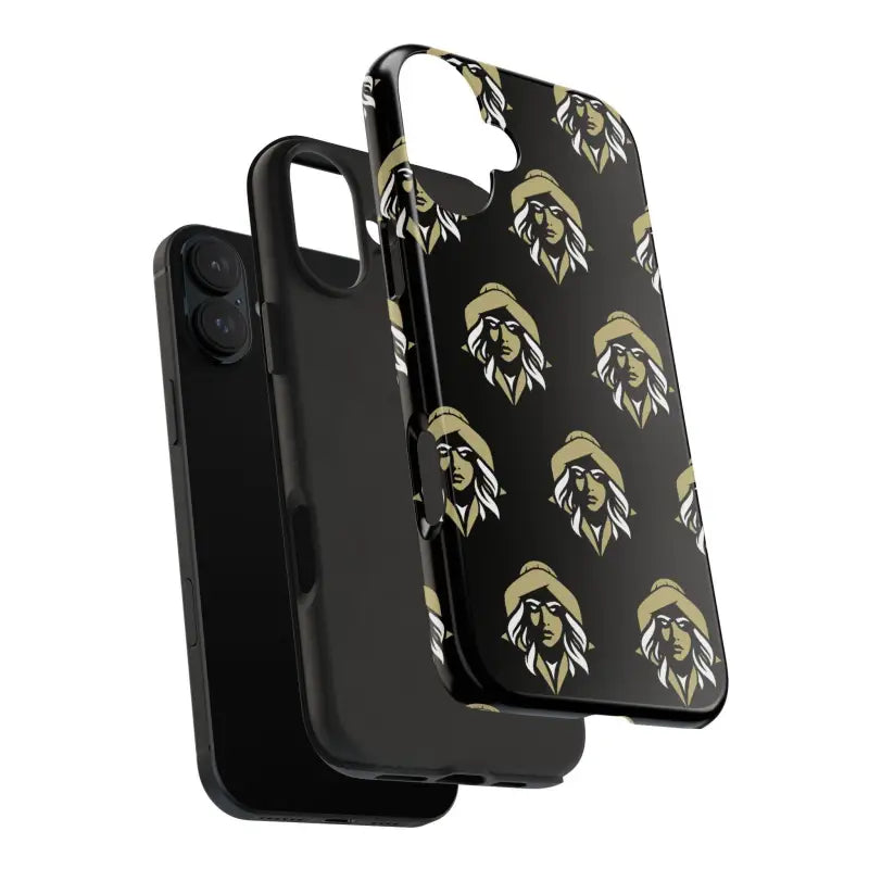 Skipper Lax Black Tough Phone Case With Woman Face Design - Ocean State Styles