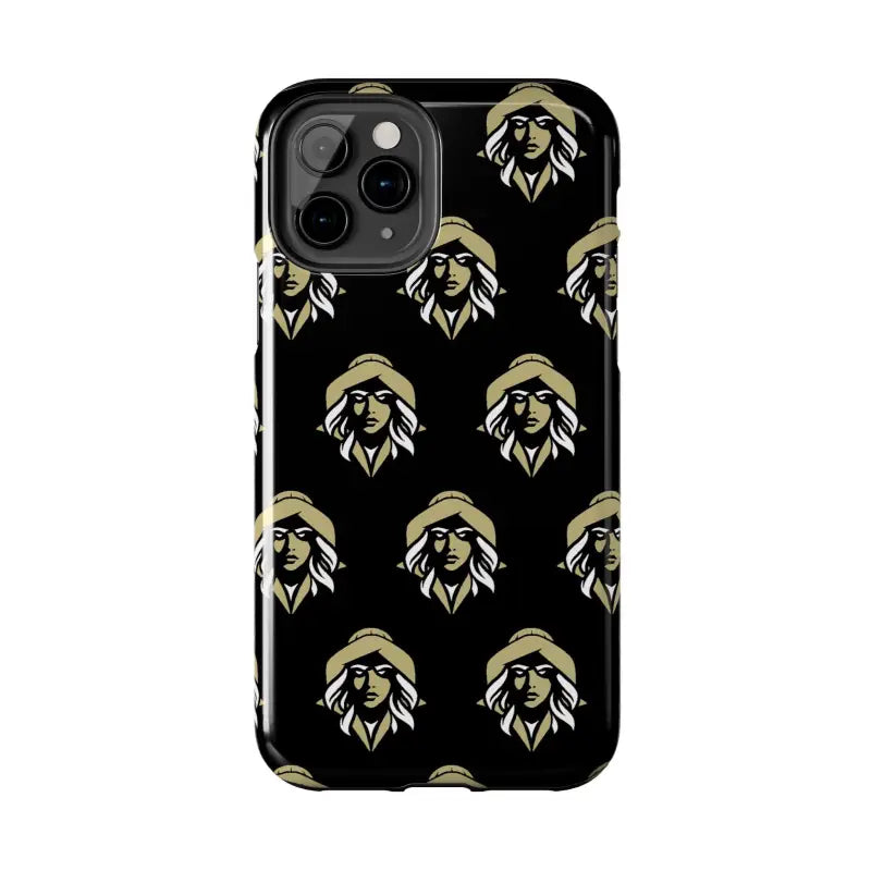 Skipper Lax Black Tough Phone Case With Woman Face Design - Ocean State Styles