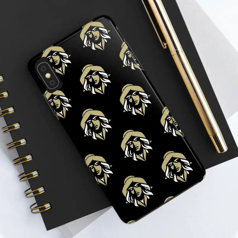 Skipper Lax Black Tough Phone Case With Woman Face Design - Ocean State Styles