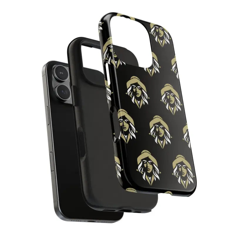 Skipper Lax Black Tough Phone Case With Woman Face Design - Ocean State Styles