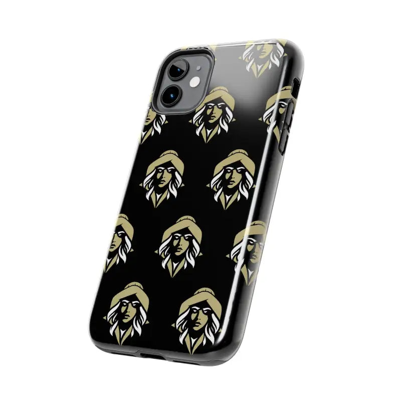Skipper Lax Black Tough Phone Case With Woman Face Design - Ocean State Styles