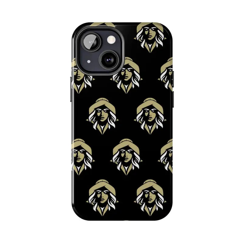 Skipper Lax Black Tough Phone Case With Woman Face Design - Ocean State Styles