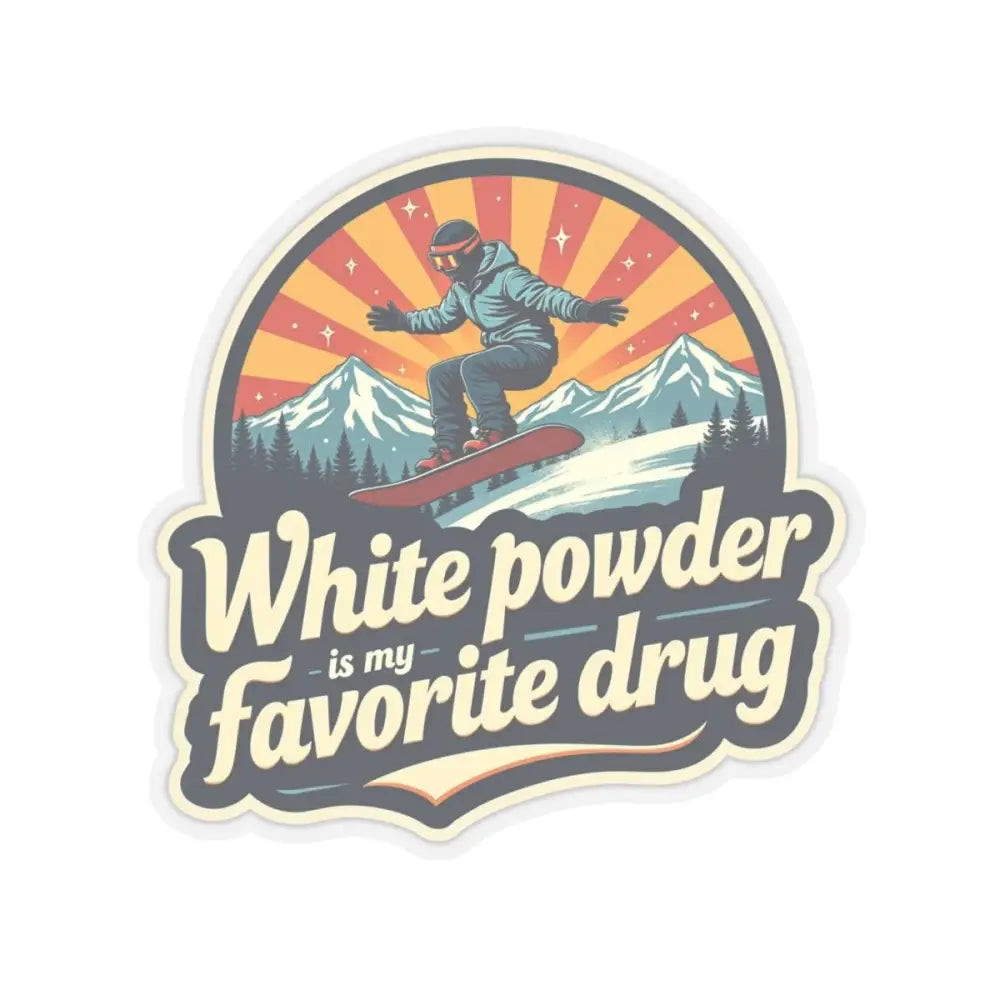 Snowboarding sticker ideal for enhancing creative indoor decor spaces