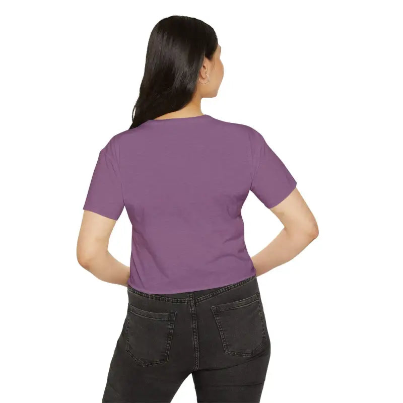 Social Media Killed Romance Mauve Crop Top for Festivals - Ocean State Styles