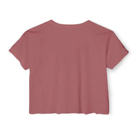 Social Media Killed Romance Mauve Crop Top for Festivals - Ocean State Styles