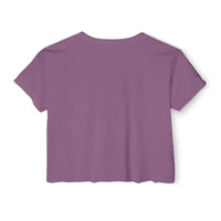 Social Media Killed Romance Mauve Crop Top for Festivals - Ocean State Styles