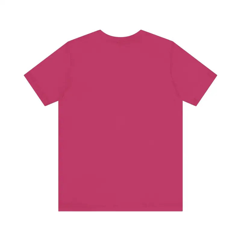 Magenta Social Media Killed Romance Unisex T-Shirt displayed on a neutral background