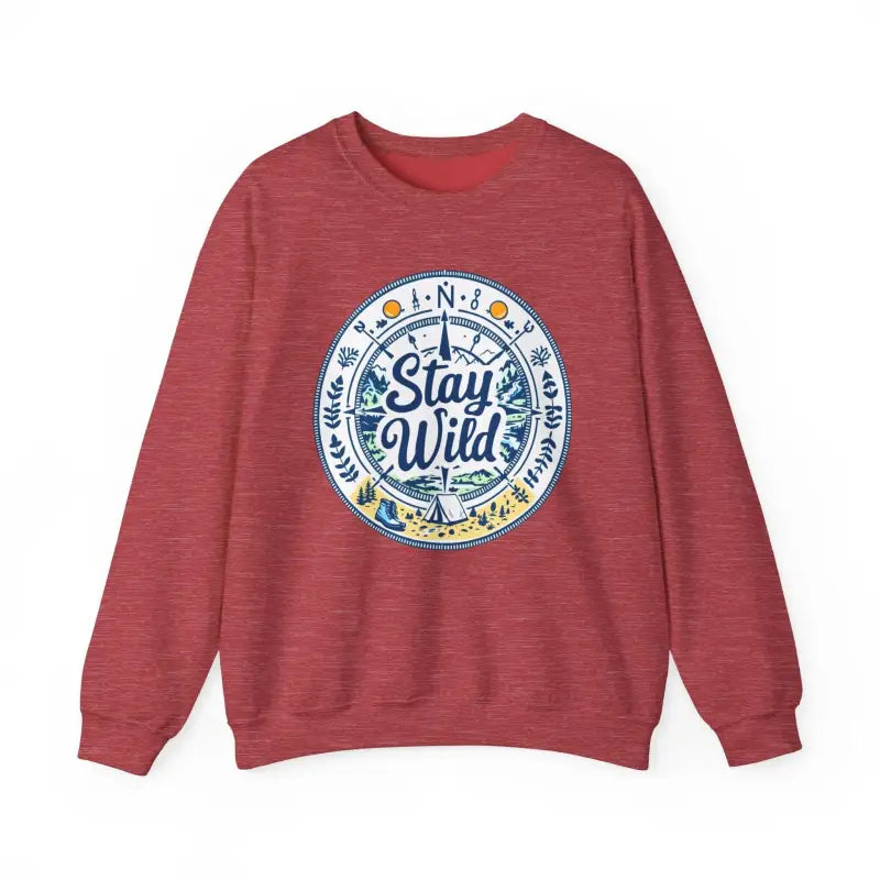 Stay Wild Nature Explorer Sweatshirt For Outdoor Lovers Unisex Cozy Clothing - Ocean State Styles