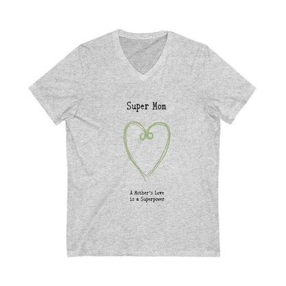 Gray v-neck t-shirt from Stylish V Neck T Shirt for Super Moms collection