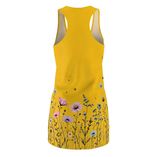 Stylish Yellow Floral Tank Dress for Effortless Elegance - Ocean State Styles