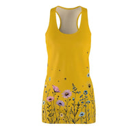 Stylish Yellow Floral Tank Dress for Effortless Elegance - Ocean State Styles