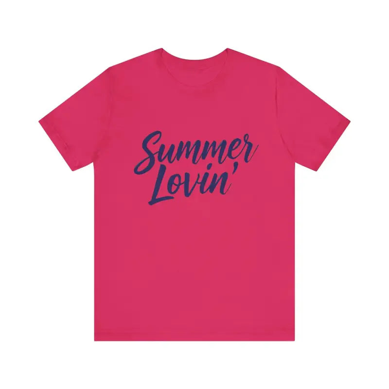 Summer Lovin Unisex Jersey Tee Beige Peach Aqua Style - Ocean State Styles