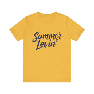 Summer Lovin Unisex Jersey Tee Beige Peach Aqua Style - Ocean State Styles