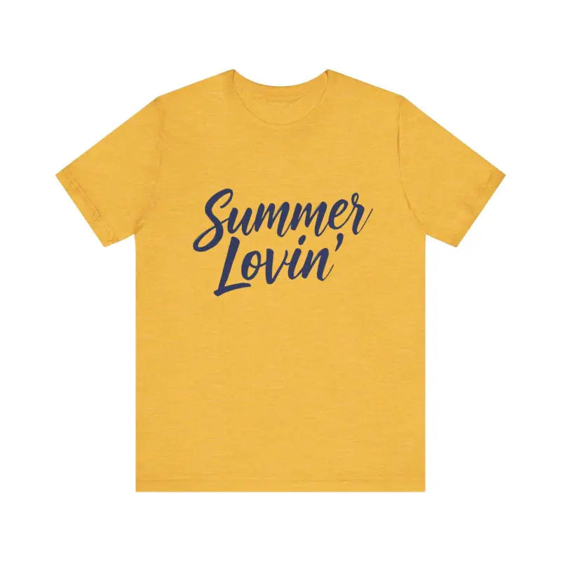 Summer Lovin Unisex Jersey Tee Beige Peach Aqua Style - Ocean State Styles