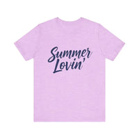 Summer Lovin Unisex Jersey Tee Beige Peach Aqua Style - Ocean State Styles
