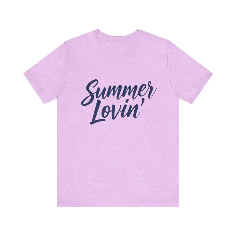 Summer Lovin Unisex Jersey Tee Beige Peach Aqua Style - Ocean State Styles