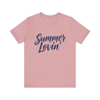 Summer Lovin Unisex Jersey Tee Beige Peach Aqua Style - Ocean State Styles