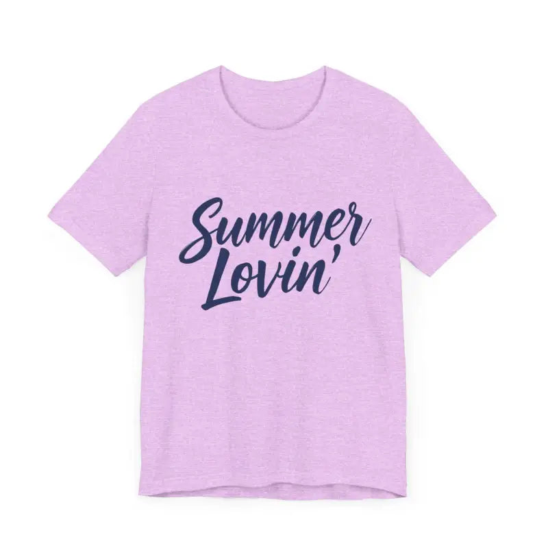 Summer Lovin Unisex Jersey Tee Beige Peach Aqua Style - Ocean State Styles