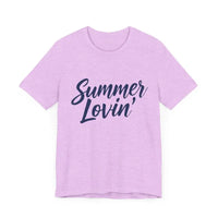 Summer Lovin Unisex Jersey Tee Beige Peach Aqua Style - Ocean State Styles