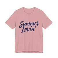 Summer Lovin Unisex Jersey Tee Beige Peach Aqua Style - Ocean State Styles