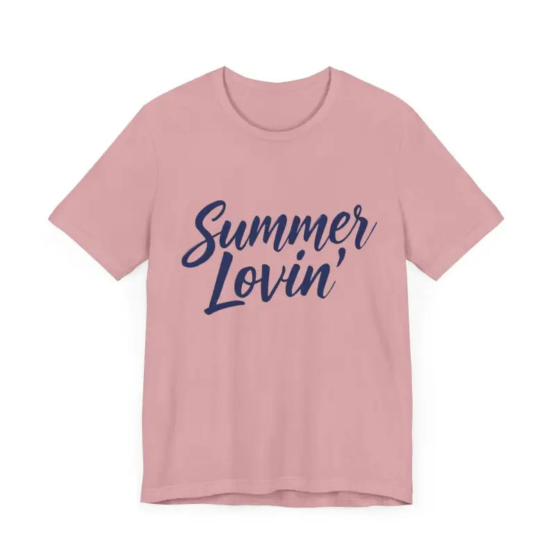 Summer Lovin Unisex Jersey Tee Beige Peach Aqua Style - Ocean State Styles