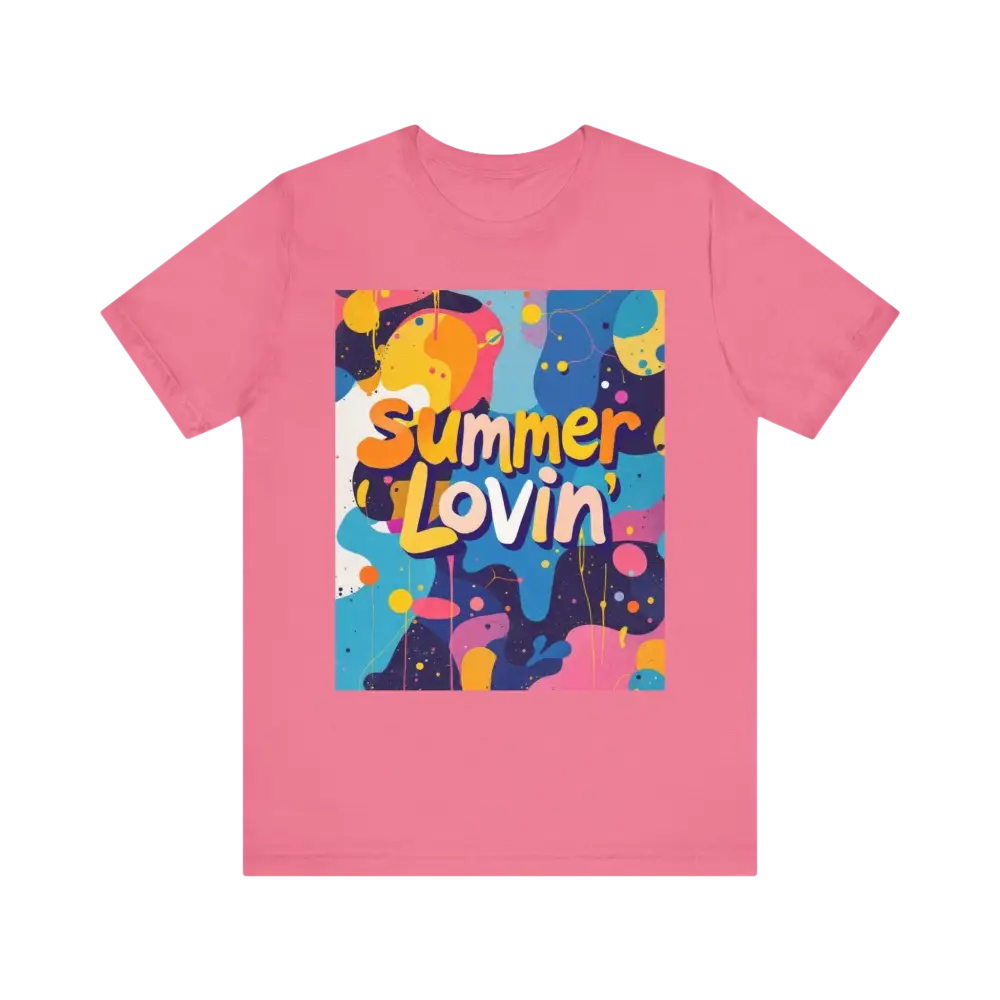 Pink Summer Lovin graphic t-shirt from Summer Lovin Unisex T-Shirt Collection