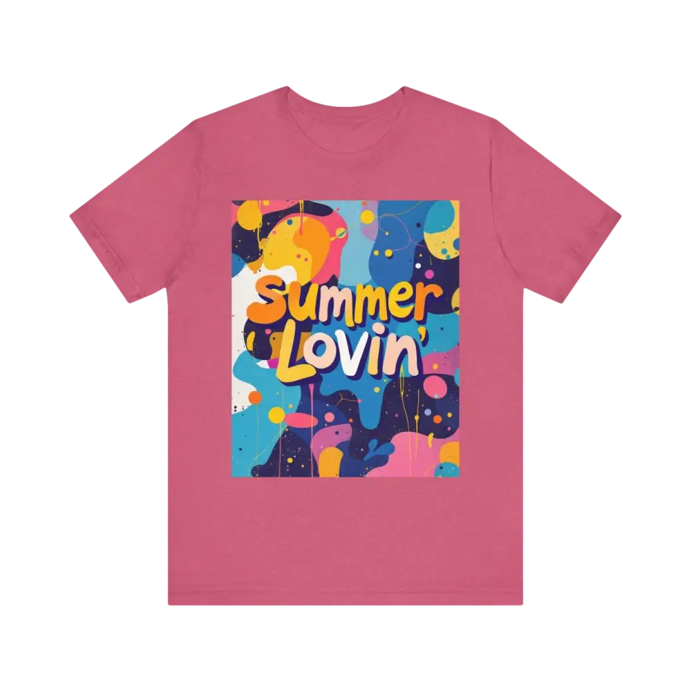 Pink Summer Lovin Unisex T-Shirt from the Summer Lovin Collection, stylish and vibrant