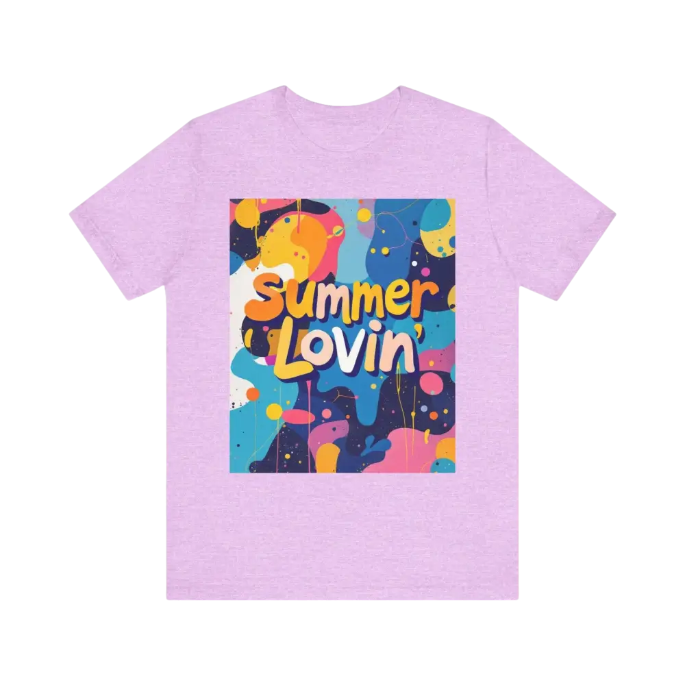 Lavender Summer Lovin design t-shirt from Summer Lovin Unisex T-Shirt Collection
