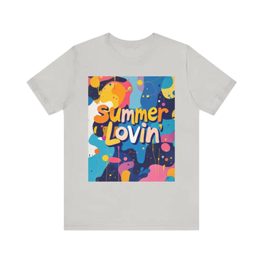 Gray Summer Lovin design t-shirt from the Summer Lovin Unisex T-Shirt Collection